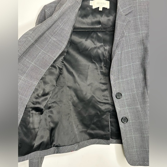 Hobbs Gray Checkered  Women Pants Suit - Picture 3 of 13